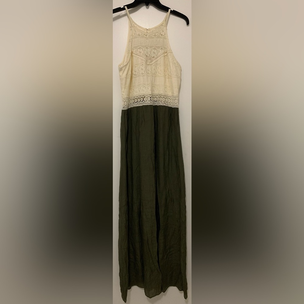 By&by dress beige and army green